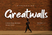 Greatwalls - Modern Bold Script font, a Script Font by Nahar_std (Thumbnail 1 of 8)