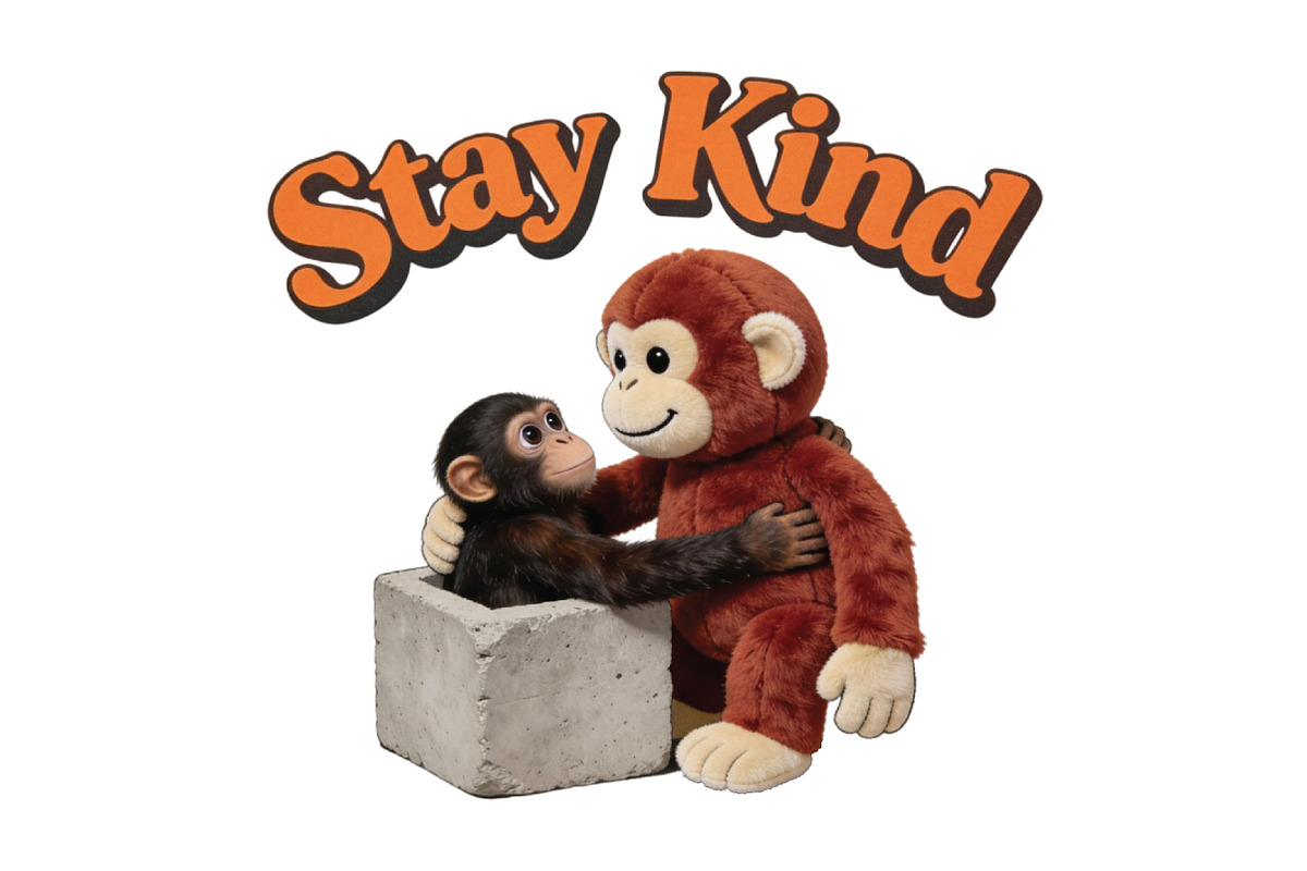 Stay Kind Baby Monkey Punch PNG, an Illustration by CraftArtStudio (Photo 1 of 4)