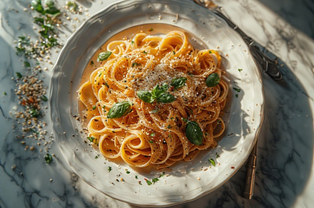 Pasta Dish italian stock image, a Photo by ComfortQ