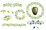 Watercolor set of Italy, a Food Illustration by Vikeriya (Thumbnail 3 of 6)