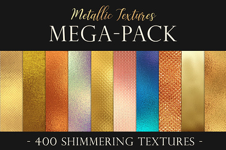 Metallic Textures Bundle, a Texture Graphic by Paper Farms