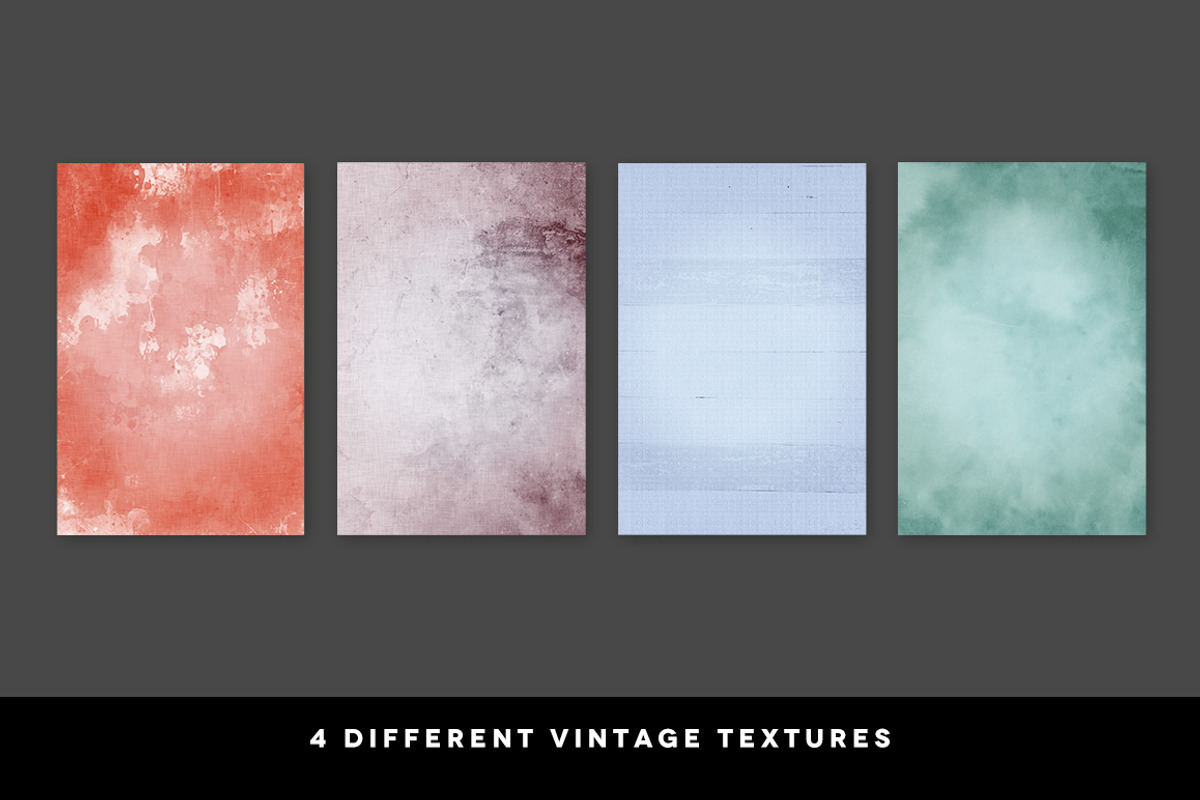 4 Cute Vintage Textures preview 3