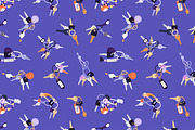 Key chains set + seamless patterns, an Object Illustration by PaperTrident (Thumbnail 4 of 4)