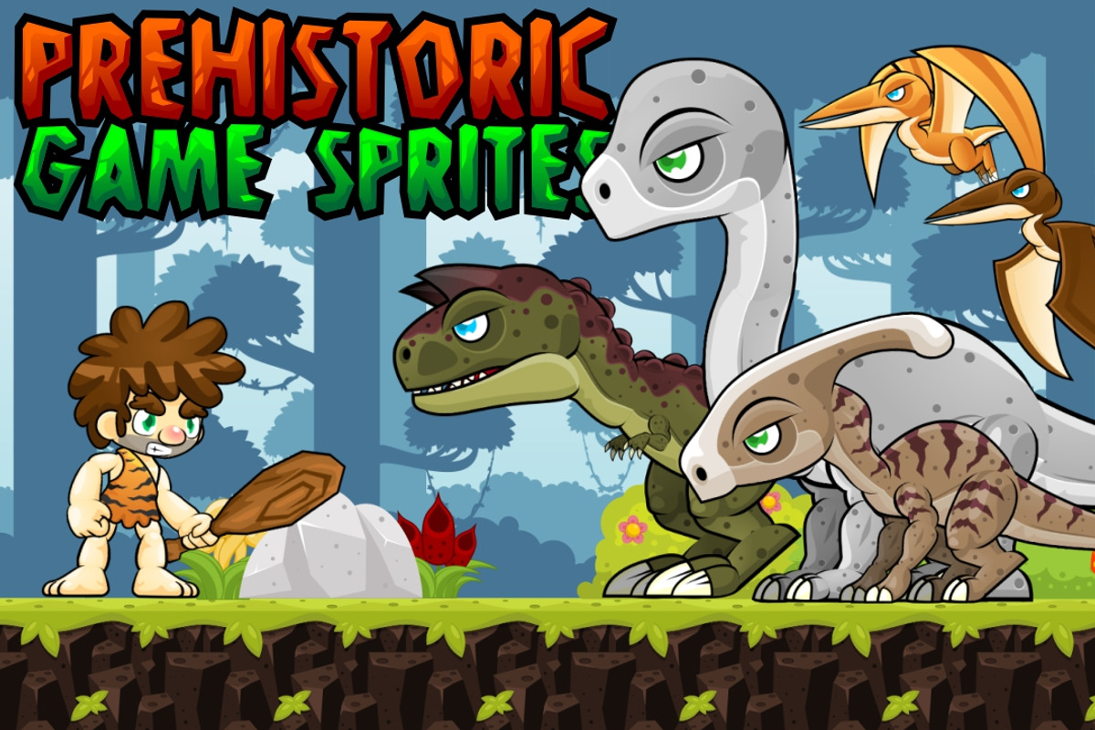 Prehistoric Game Sprites, an Illustration by pzUH (Photo 1 of 6)