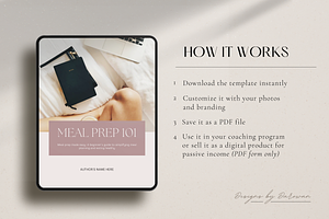 Meal Prep EBook And Workbook Canva