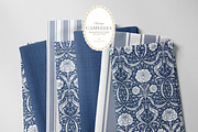 Arts & Crafts Floral Patterns Cobalt, a Pattern Graphic by Eclectic Anthology (Thumbnail 3 of 10)