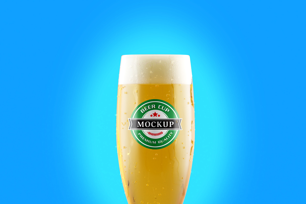 Realistic Beer Cup Mock-up, a Print Template by Propex (Photo 7 of 14)
