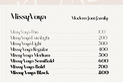 Missy Voya - Modern font family, a Sans Serif Font by creativemedialab (Thumbnail 6 of 23)