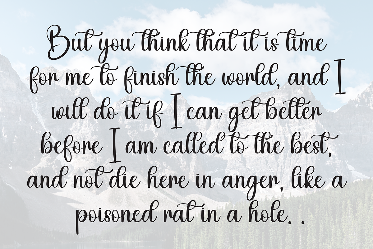 Rhinestone | Script Font, a Handwritten Font by Scratchones (Photo 6 of 9)
