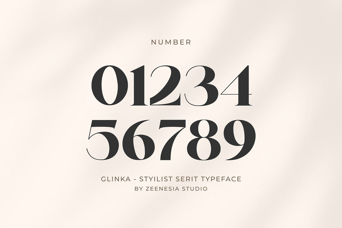 Glinka - A Stylist Serif Font, a Serif Font by zeenesia (Photo 21 of 25)