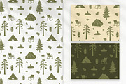 90 Camping Seamless Pattern Set, a Decorative Illustration by Mari_Caliart (Thumbnail 10 of 14)