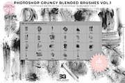 Photoshop Grungy Blended Brushes 1, a Brush Add-On by Erika Guymon (Thumbnail 5 of 5)