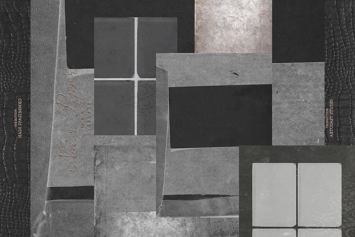 Noir Paper Overlays, a Texture Graphic by nadispasibenko (Photo 6 of 9)