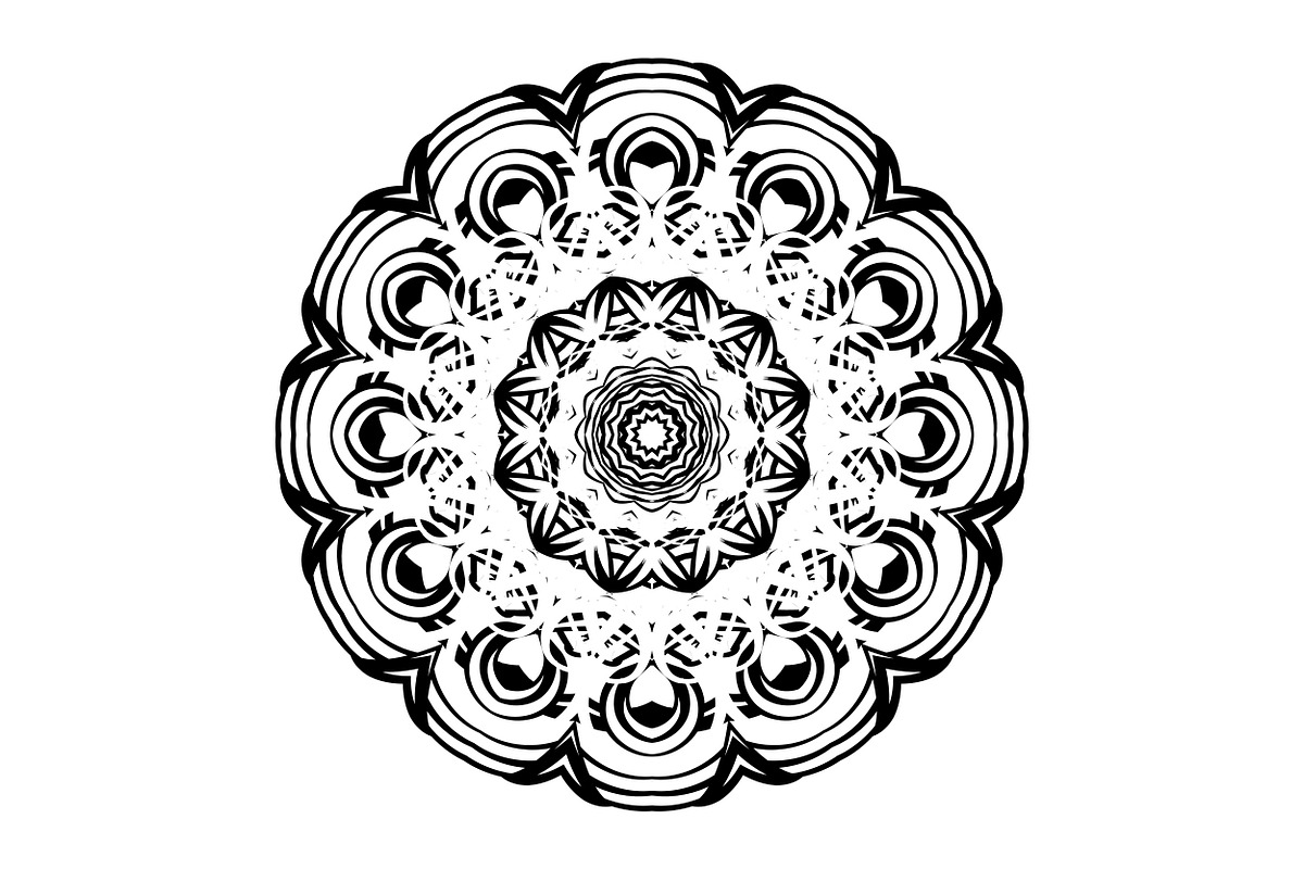Artistic Mandala Vector Collection, a Decorative Illustration by NJ Himel (Photo 13 of 101)