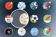 24 + 12 Rounded Flat Icons Pack, an Icon by meanicons (Thumbnail 1 of 4)