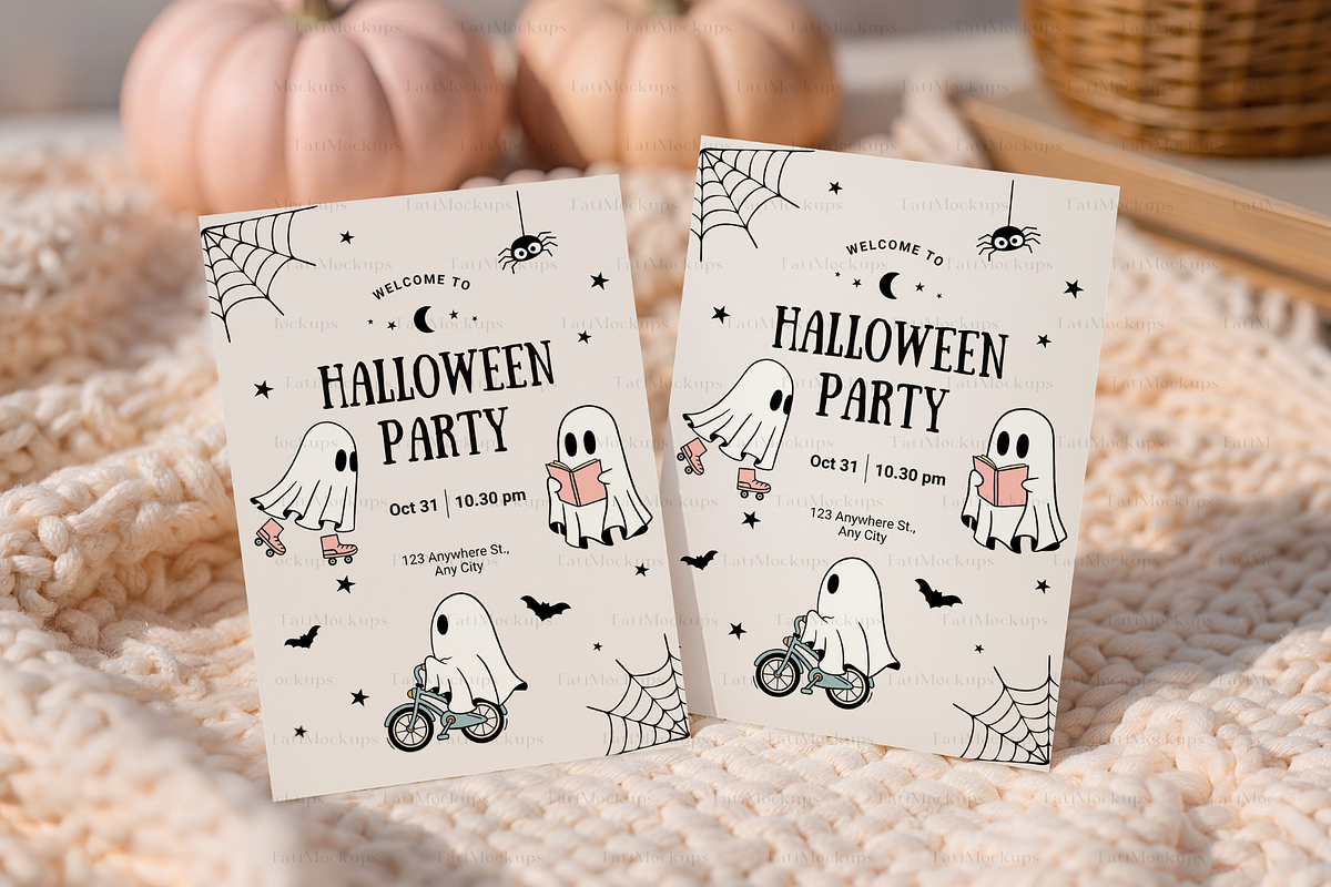 Autumn Card Mockup, an Advertising Mockup by TatiMockup (Photo 3 of 4)