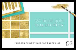 Liquid Gold Paint Textures+Styles PS