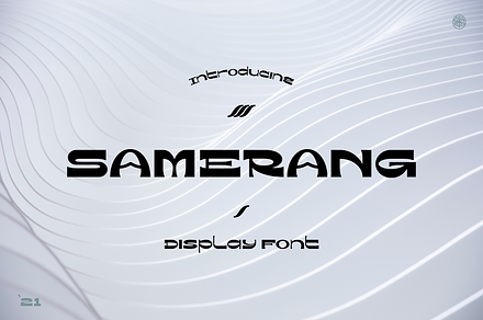 Samerang Typeface, a Font by Shaltype Co
