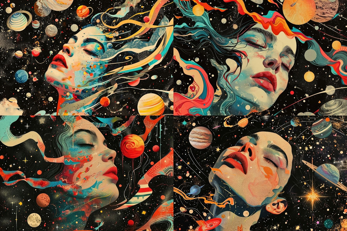 16 Celestial Dreamscape Illustration, a Person Illustration by HipFonts (Photo 2 of 5)