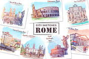 Sketching Rome-3 Colors Bundle, an Illustration by AntonPix Studio (Thumbnail 1 of 7)
