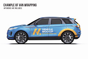 Luxury Compact SUV Wrap Mockup Set, a Product Mockup by Halal Graphic Studio (Thumbnail 6 of 15)