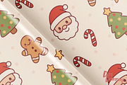 Kawaii Christmas Wrapping Paper, an Illustration by Dori Debreceni draws (Thumbnail 1 of 6)