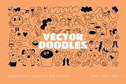Vector doodles, logo design elements, a Graphic by venimo