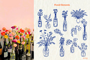 Whimsical Wine Doodle Pack, a Food Illustration by SunnJaneArt (Thumbnail 4 of 16)