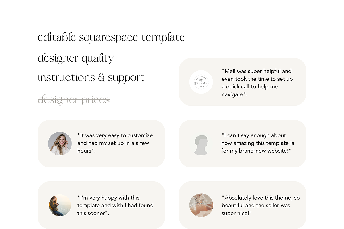 Squarespace Website Template, a Squarespace Template by Peachy Branding (Photo 8 of 9)