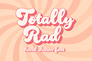 Totally Rad - Retro Font, a Sans Serif Font by The Creative Bix (Thumbnail 1 of 5)