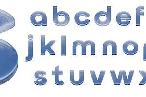 Ice or Glass Alphabet Letters, a School & Education Photo by Andy Dean Photography