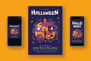 Halloween House Party, a Flyer Template by Esui Studio (Thumbnail 1 of 4)