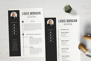 Clean CV Feminine Resume Template