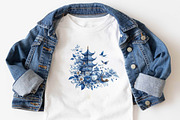 Blue Chinoiserie Summer Sublimation, an Illustration by SVGArt (Thumbnail 7 of 7)