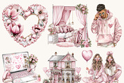 Watercolor Romantic Clipart Bundle, an Object Illustration by Design Scotch (Thumbnail 10 of 10)