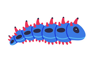 Blue Caterpillar As Larval Stage Of