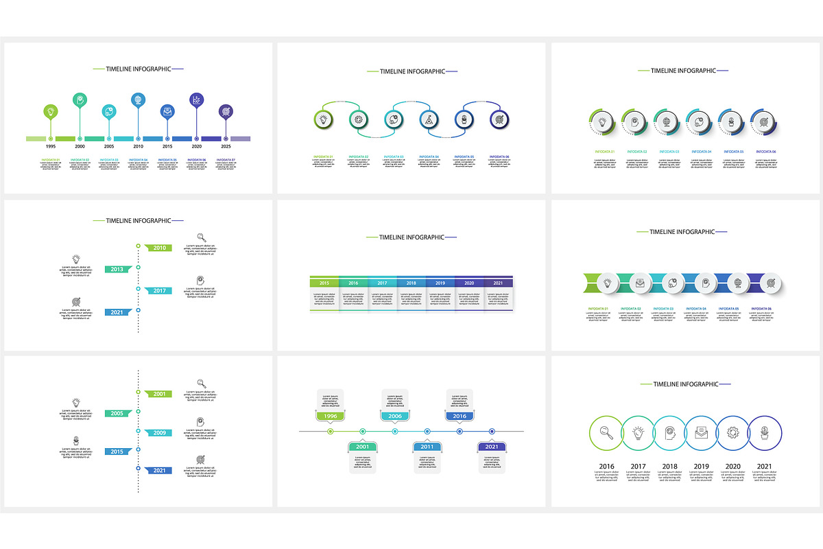 Timeline Presentation Canva Template preview 3