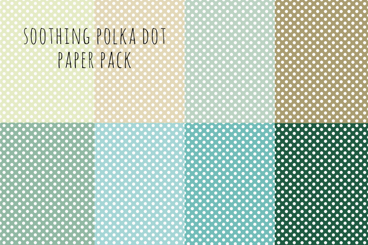 Soothing Polka Dot Paper Pack