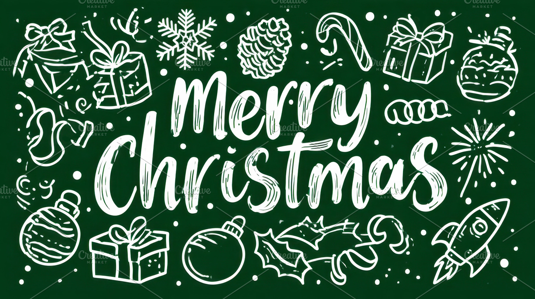 Merry Christmas greeting design, a Photo by Beautiful things