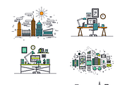 Thinline Illustrations Collection, a Finance Illustration by Anatolii Babii (Thumbnail 2 of 4)