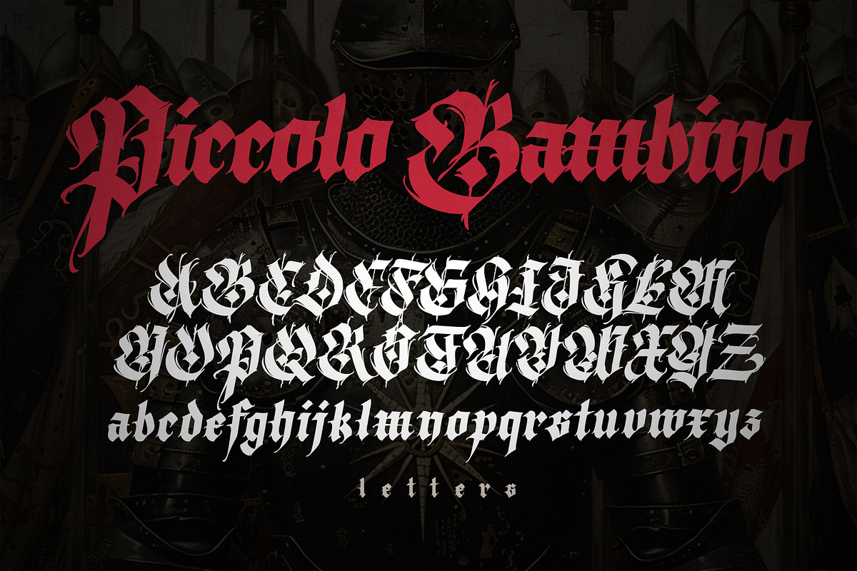Gothic vector letters - 027, an Object Graphic by GeekClick (Photo 10 of 13)