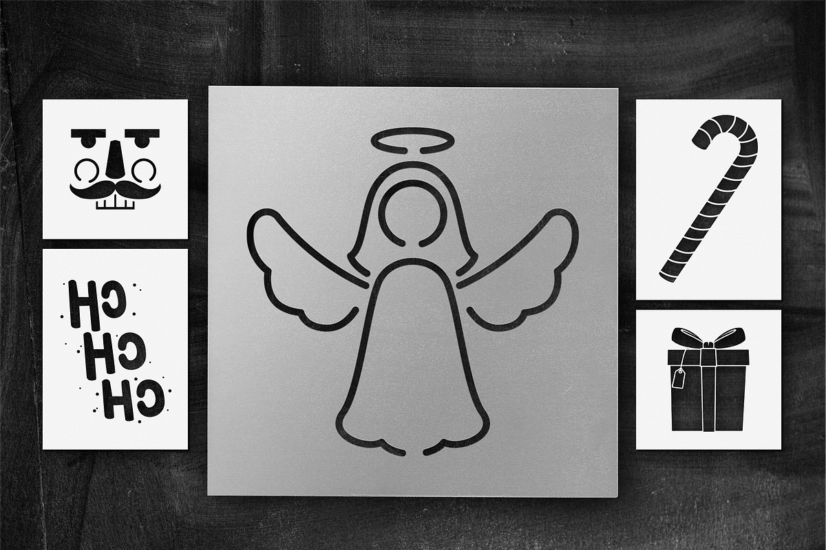 205 Christmas Stencils Designs, a Decorative Illustration by Arshad Ali (Photo 14 of 14)
