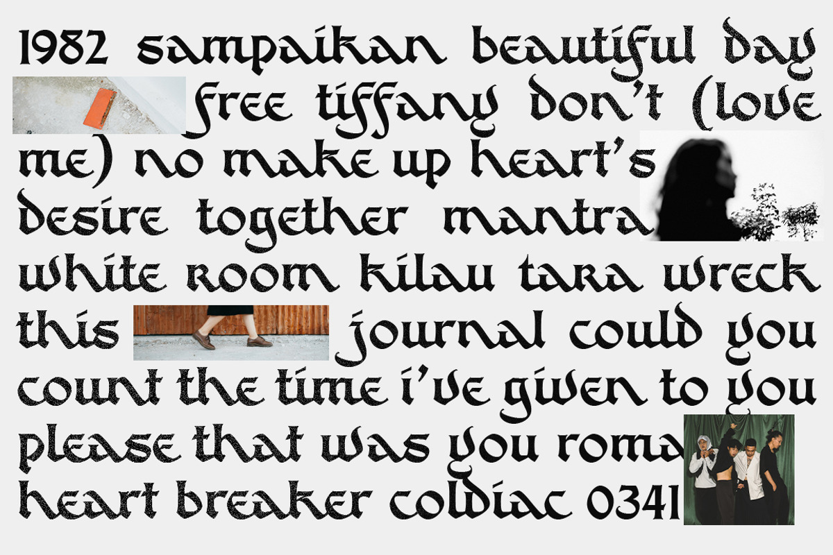 Kilau - Blackletter Font, a Blackletter Font by dexsarharryfonts (Photo 4 of 9)
