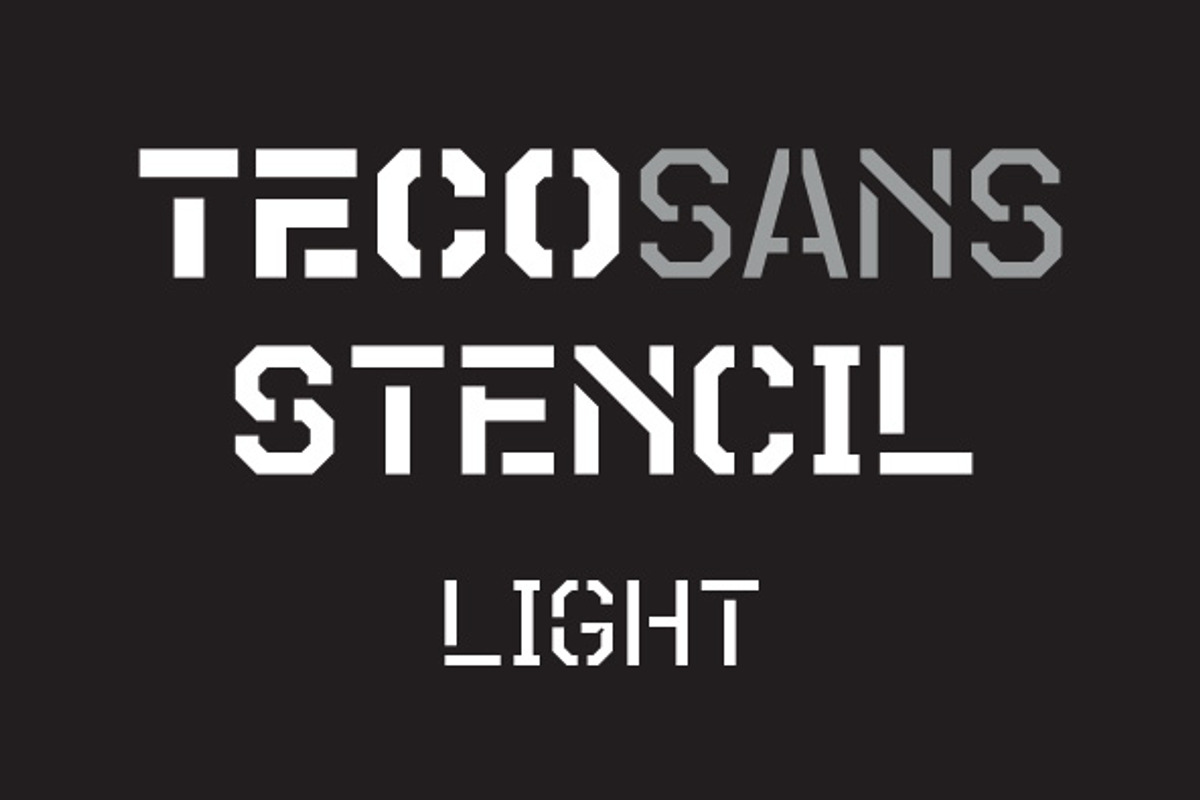 Teco Sans Stencil Light