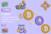 3D Crypto Icon Pack, an Object 3D Model by Artnivora.Std (Thumbnail 1 of 4)