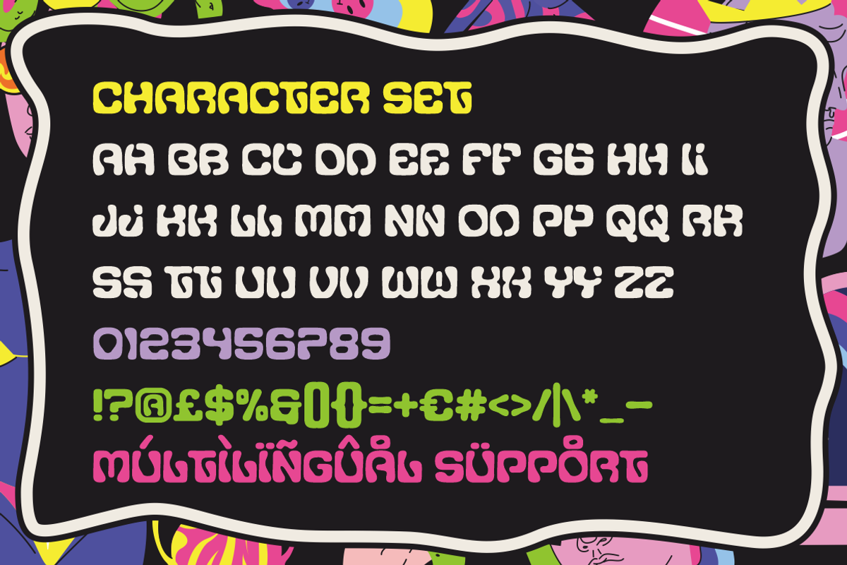 Surreal Culture Display Psychedelic, a Font by PutraCetol Studio (Photo 5 of 5)