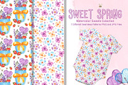 Sweet Spring Watercolor Collection, an Illustration by TanataDesign (Thumbnail 7 of 9)