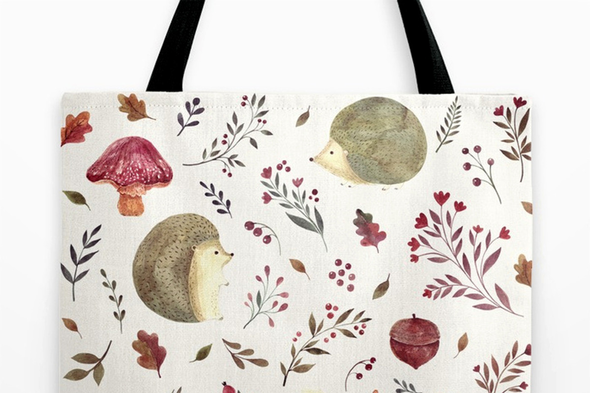 Watercolor autumn collection, an Animal Illustration by MoleskoStudio (Photo 8 of 10)