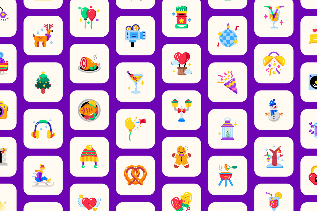 Animated Joyful Holiday Icon Set, an Emoji Icon by Prosymbols (Photo 4 of 5)