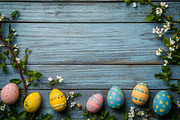 easter eggs on a wooden table, a Holiday Photo by VetalStock (Thumbnail 2 of 7)